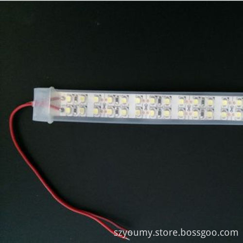Warm White Double Row LED Flexible Strip Light, SMD 3528, Waterproof IP67, 240 LED/m